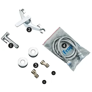 Гигиенический душ Frap F2058 белый хром